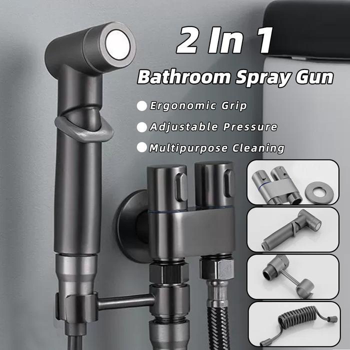 Toto - Sus304 Tahan Karat 1 Set Jet Shower Closet Jet Shower Kamar Mandi Kran Jet Shower Closet