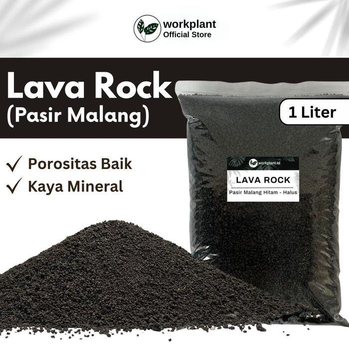 Lava Rock - Pasir Malang Hitam Vulcanic Soil Lavarock Pasir Vulkanik Media Tanam