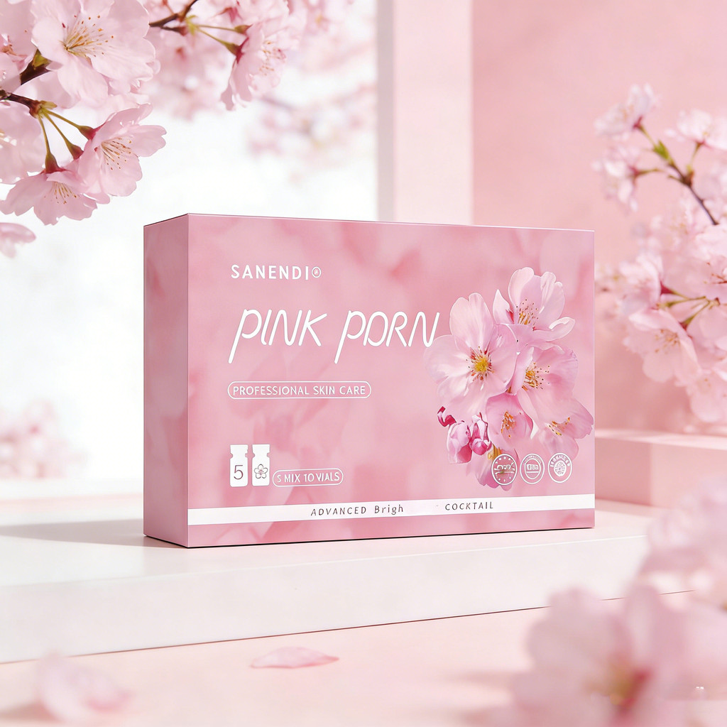 Sanendi PDRN Pink Cocktail Salmon DNA Facial Serum For Dermapen Face Glowing Hyaluronic Acid Korean