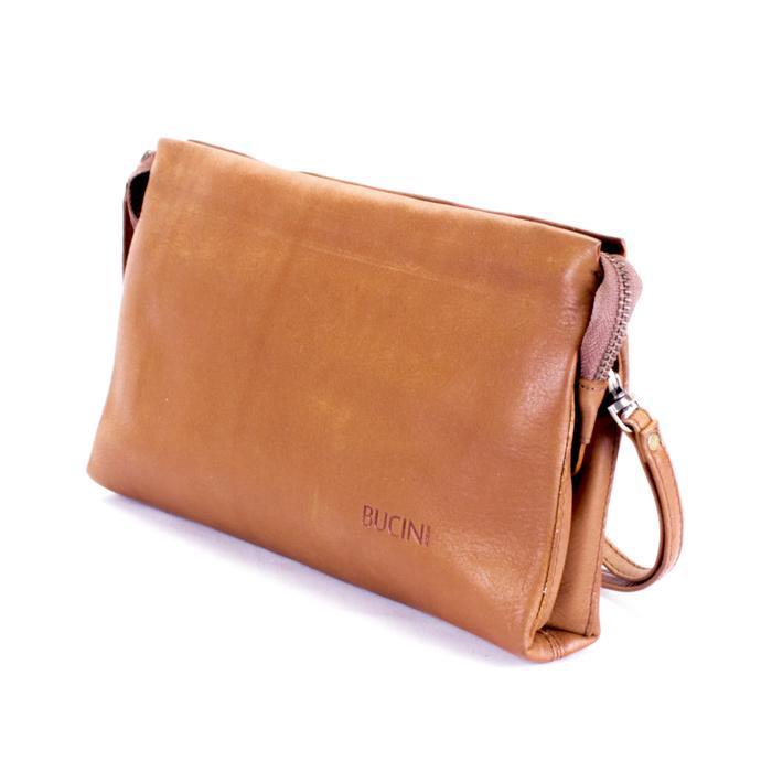Bucini Tas Tangan Kulit Asli Multifungsi - Martani Leather Clutch