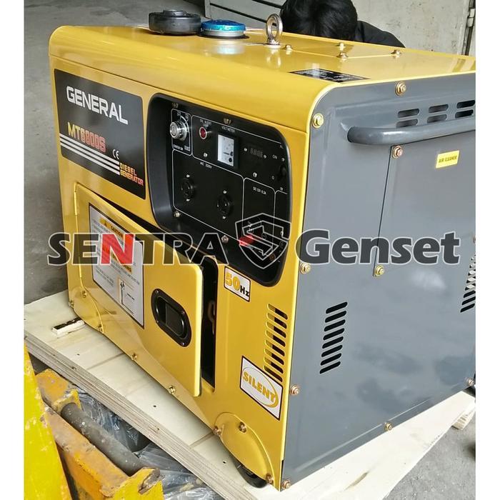 CUCI GUDANG GENSET SOLAR GENERAL MT6800S. GENSET SILENT DIESEL 5000 WATT 5500 WATT