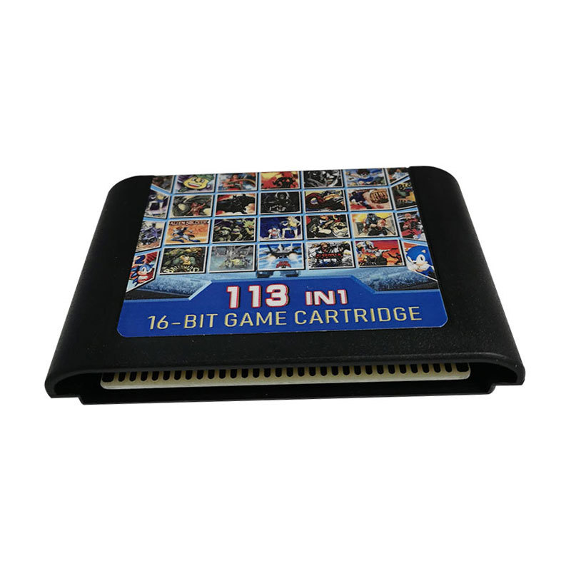 Super Cartridge MD 113 in 1 Multi Game Cartridge for Sega Genesis Mega Drive Console