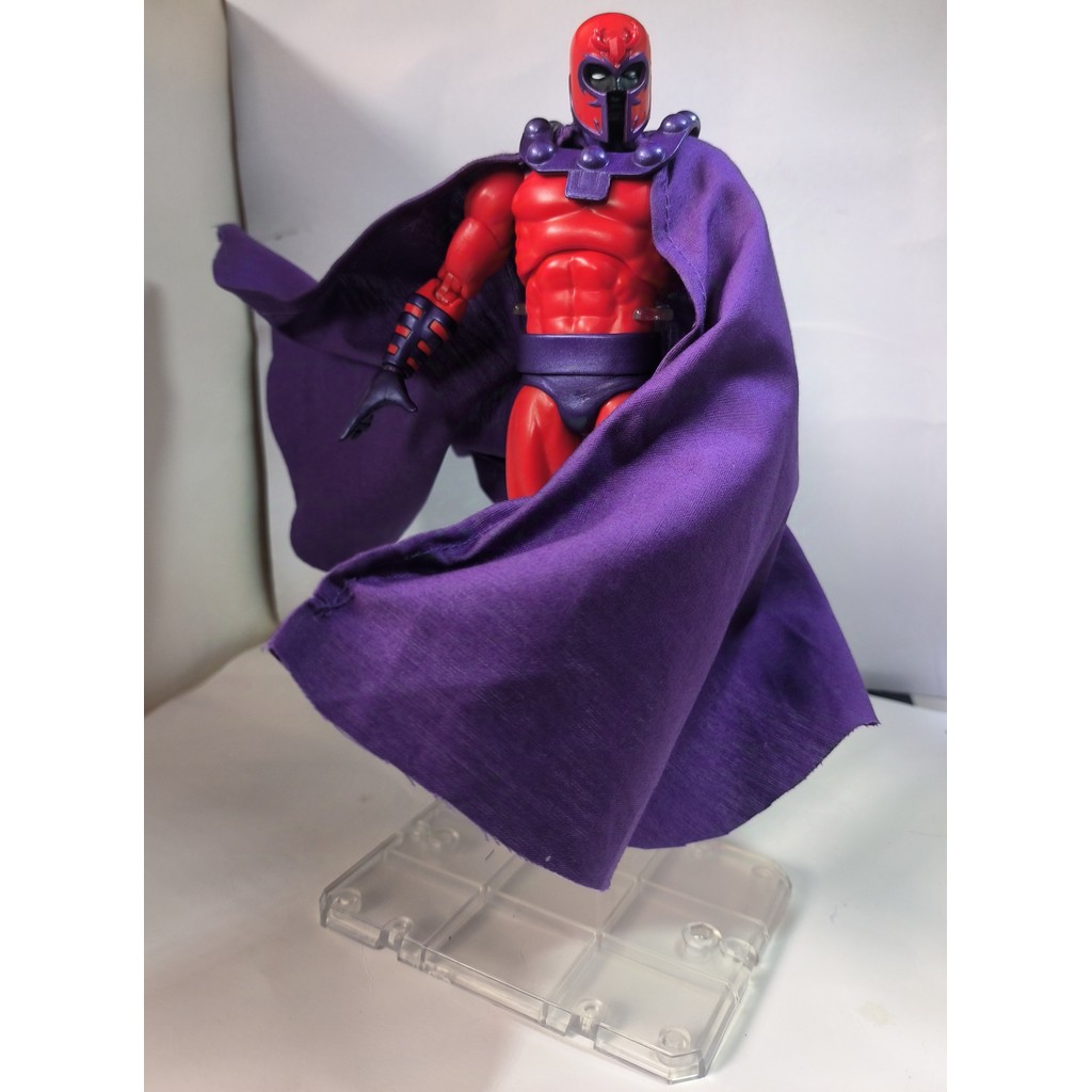 Handmade 1/12 Scale Male Soldier Anime Character Mafex Magneto Cape Cloak Clothes Accessories For