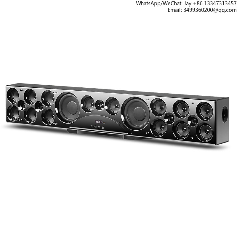 Hot Selling Hyper Sound 360 Surround 7.1CH 8-Speaker Wooden Soundbar BT Home Theater System