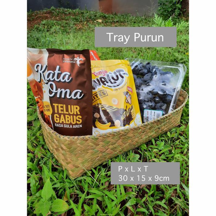 Tray Purun / Kerajinan Purun / Hampers Anyaman Purun E27