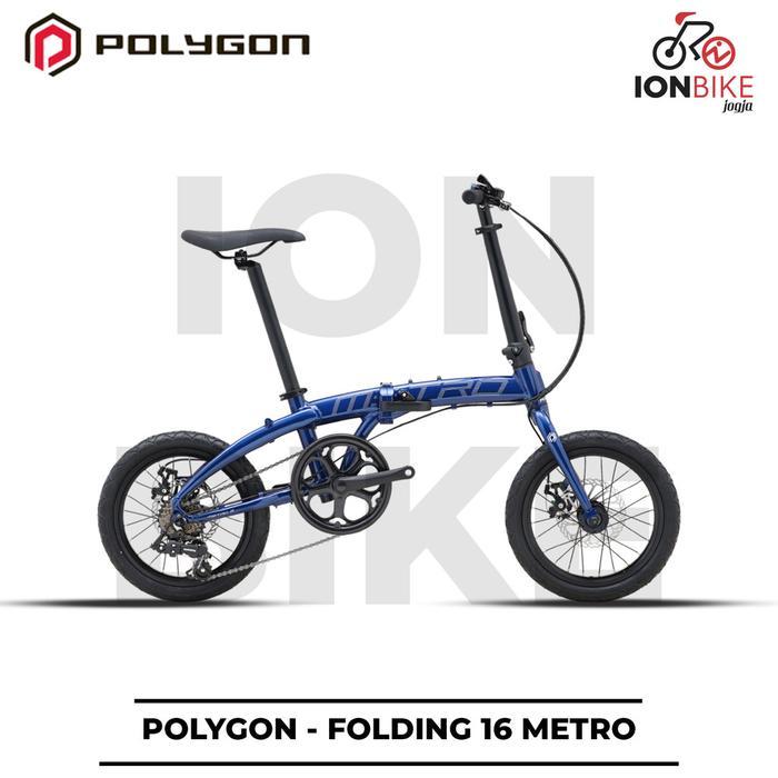 Sepeda Lipat 16 POLYGON METRO Terbaru Alloy Seli Folding Bike Frame Allumunium 7 Speed Murah Anak Se