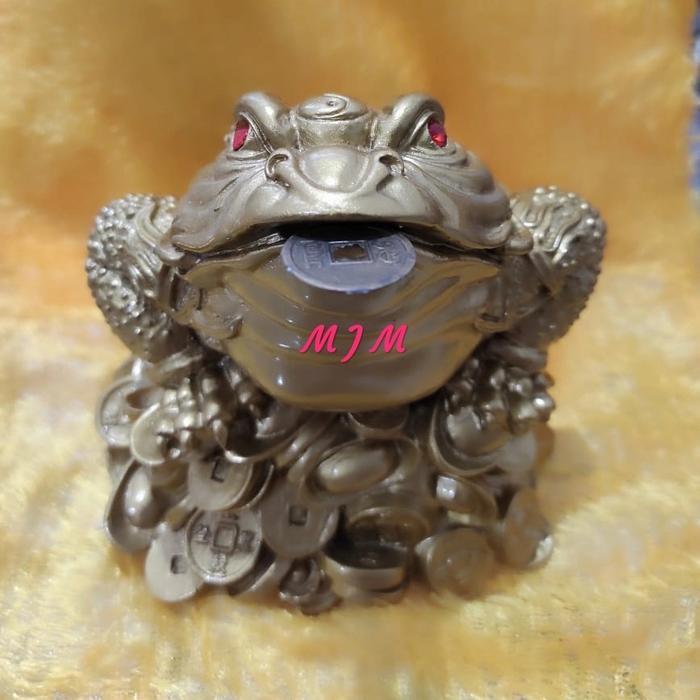 kodok fengshui kodok emas kodok koin 15cm