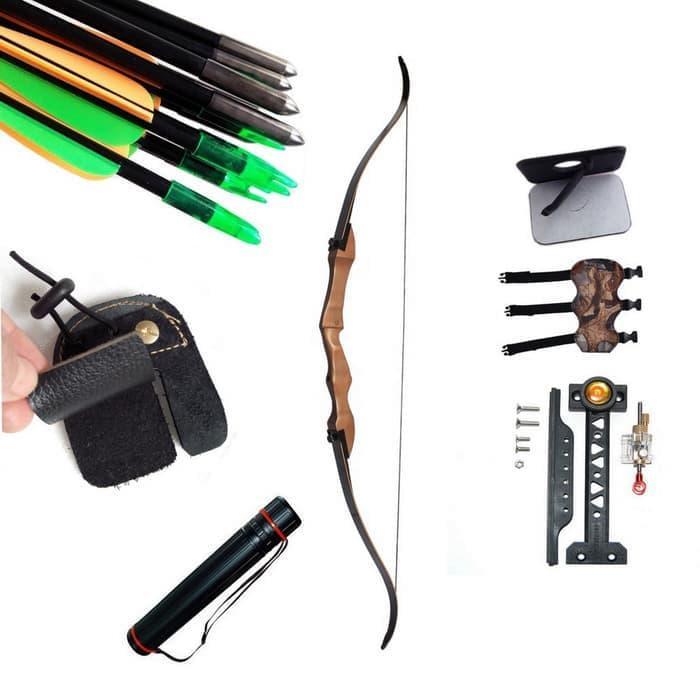 Fullset Busur Panah Junxing F168 C Recurve Bow Siap Pakai