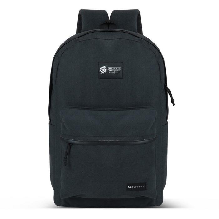 ORIGINAL BUFFBACK Tas Ransel Beludru Backpack Pria BB-2010 Hitam Sekolah Hitam Sekolah READY STOCK