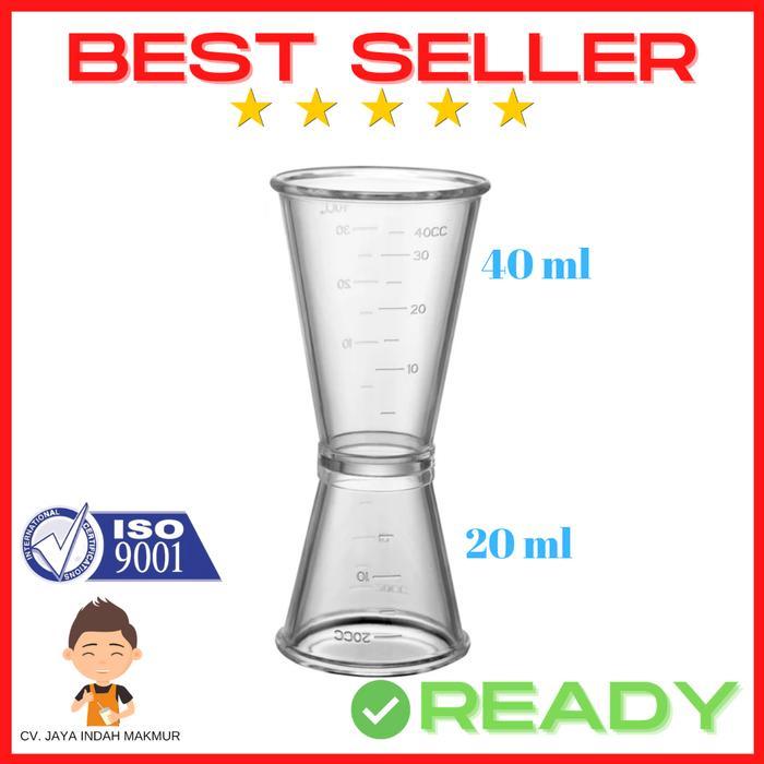 Jigger Plastik 20 40 cc Plastic Jigger 20/40cc Gelas Ukur Plastik