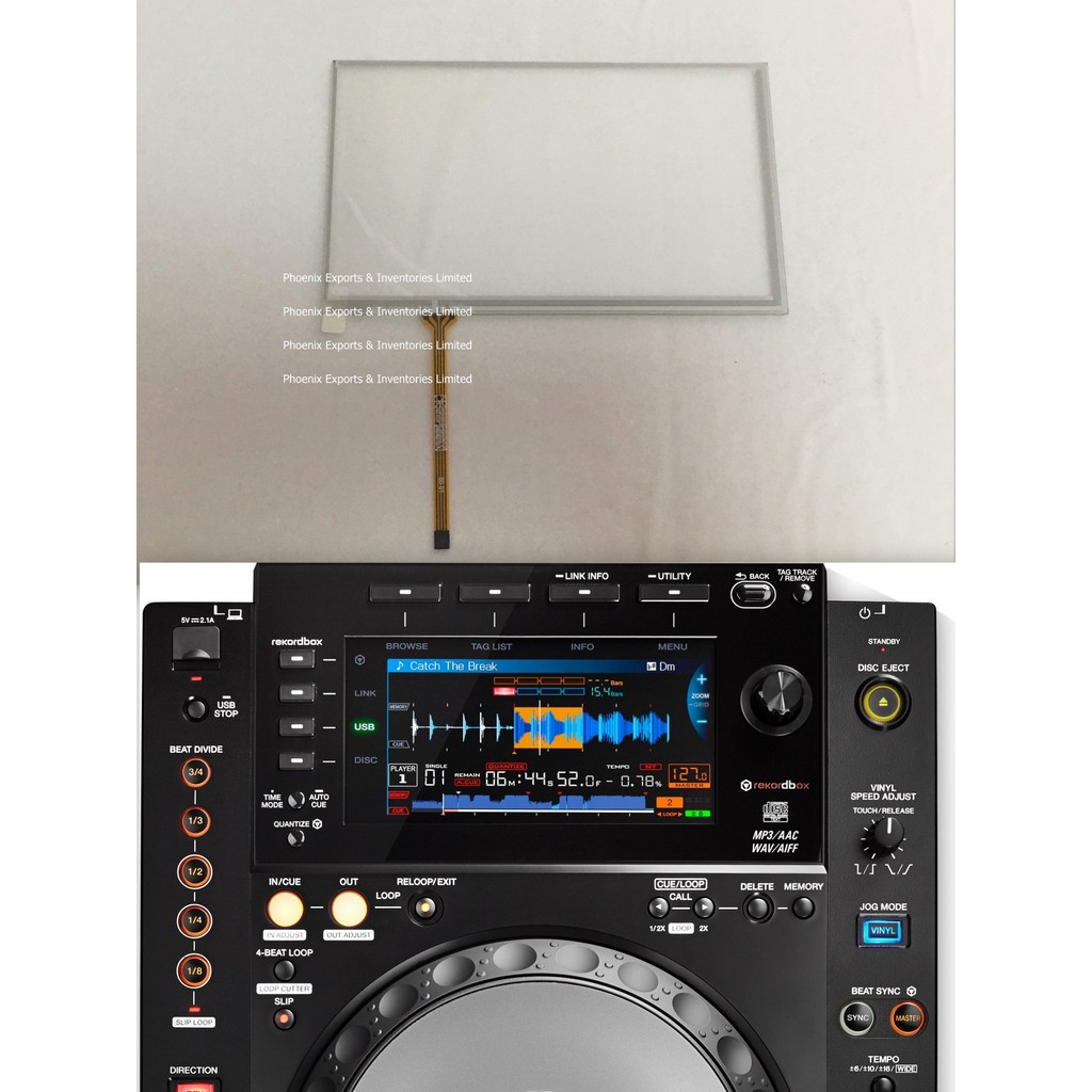 Touch Screen digitizer for CDJ-2000NXS2 CDJ-2000 NEXUS 2 Touch Glass Panel Pad