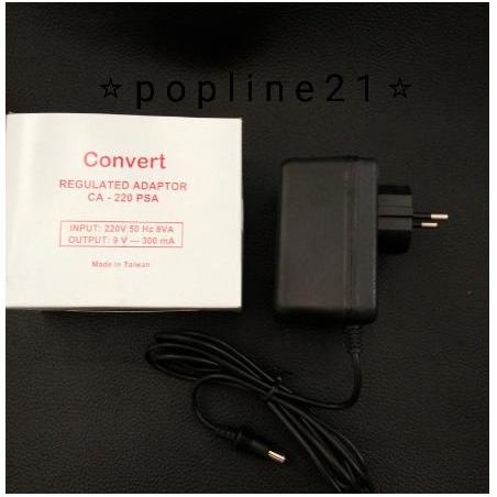 Adaptor Convert 9V - 300 mA
