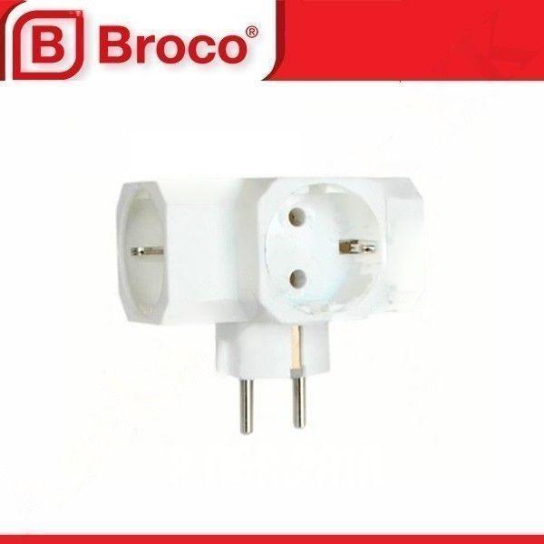 BROCO T ARDE STEKER TEE Colokan CABANG 3 Arah 13830 KUNINGAN asli 16A