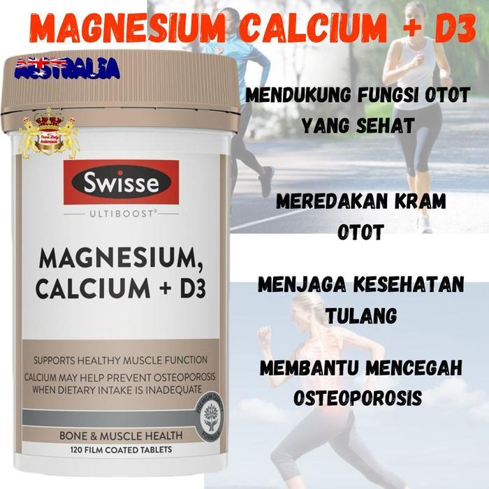 Swisse magnesium Calcium + D3 120 Tablets