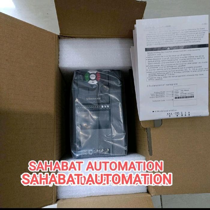 DEWA READY Inverter 220V To 380V 4 KW 5 HP Input 1 Phase 220V - Output 3 Phase 380V VFD 4KW 5HP