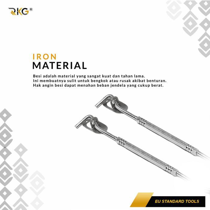 Hak Angin Jendela Window Hook Stainless 10 Inch