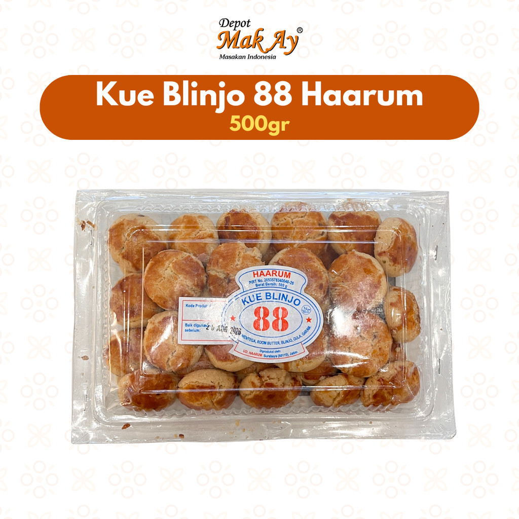 Kue Blinjo 88 Haarum 500gr Camilan | Jajanan | Surabaya | Snack | Makanan | Keripik | Enak | Cemil |