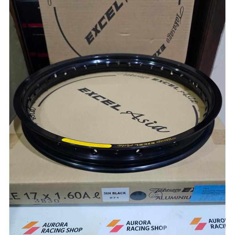 Velg Takasago Excel Asia 17 x 160 Hole 36 Black