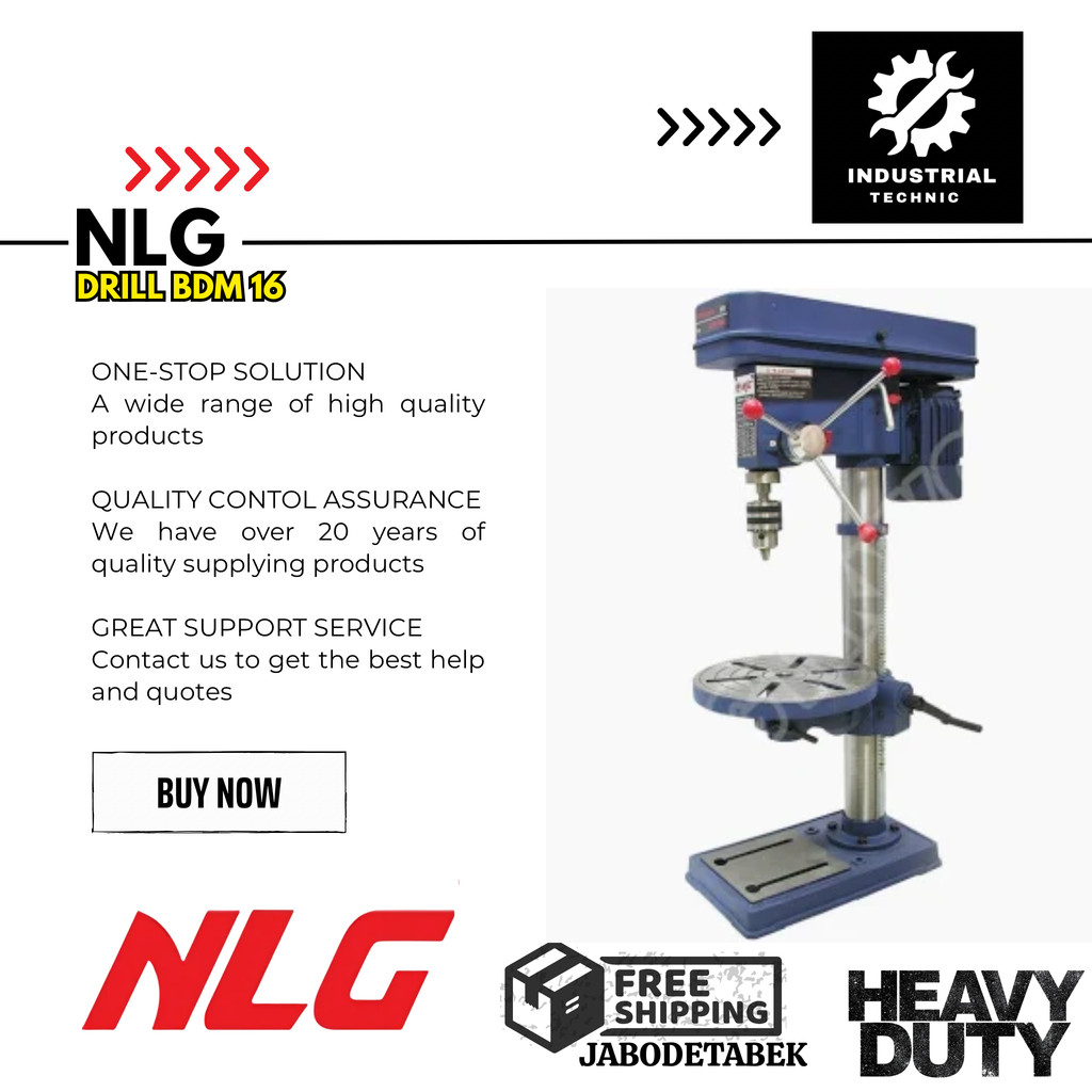 NLG DRILL BDM 16 / BOR DUDUK ELEKTRIK / 550 WATT DRILL PRESS / ELECTRIC DRILL