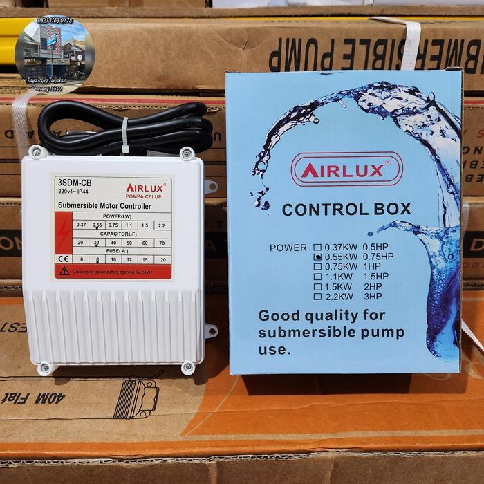 CONTROL BOX POMPA SATELIT 0.75 HP 0.55 KW AIRLUX BERGARANSI
