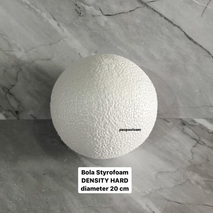Bola Gabus / Bola Styrofoam Bola Bulat Dekorasi diameter 20 cm