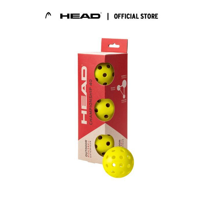 Head Pickleball - 3B/3 Balls (1 Pack) For Pickleball - Bola Pickleball