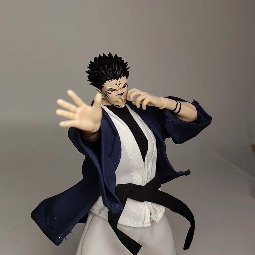 Jujutsu Kaisen SHF Ryomen Sukuna Gojo Battle Suit Cloth Clothes Anime Action Figure Toy Accessories