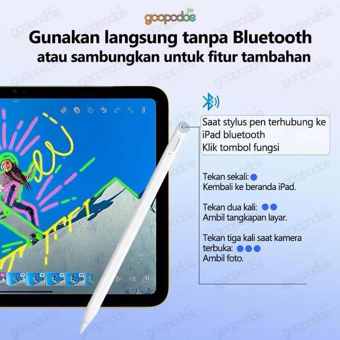 GOOPODOS STYLUS PEN UNIVERSALFOR IPAD/UNTUK IPAD/2025 STYLUS PENCIL FOR IPAD/ACTIVE STYLUS PEN