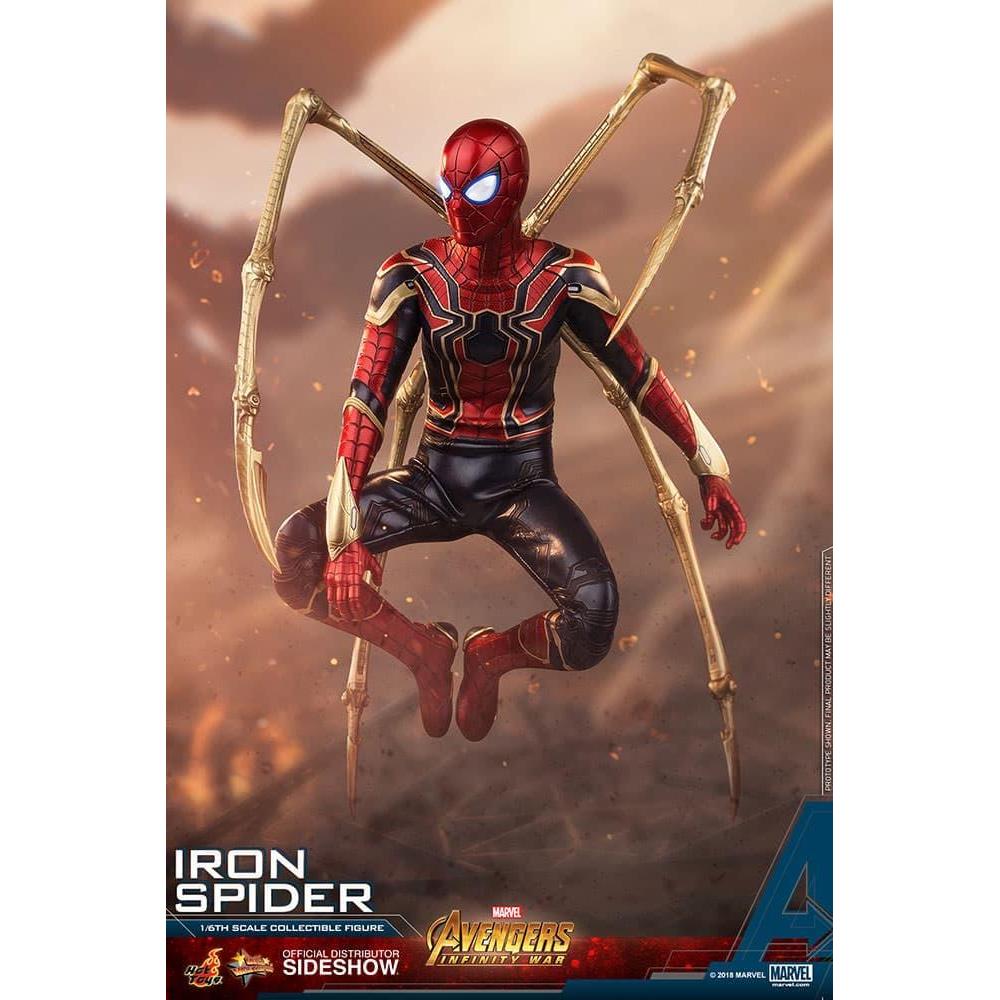 HOT SALE HOT TOYS MMS482 AVENGERS INFINITY WAR - IRON SPIDER 1/6 SPIDERMAN TERMURAH