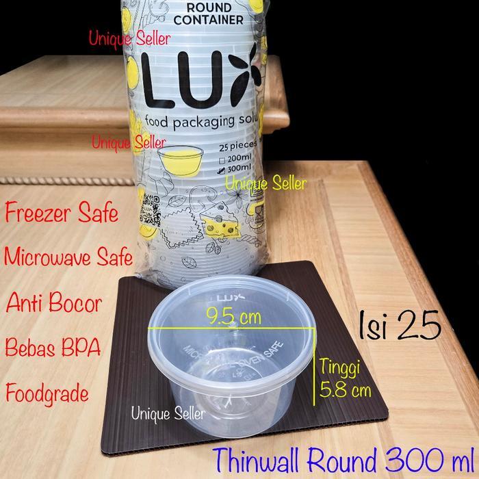 [Isi25] Thinwall Roundbowl Round Bowl 200Ml 300Ml 400Ml 500Ml Lux Anti Bocor / Thinwall Thinwal