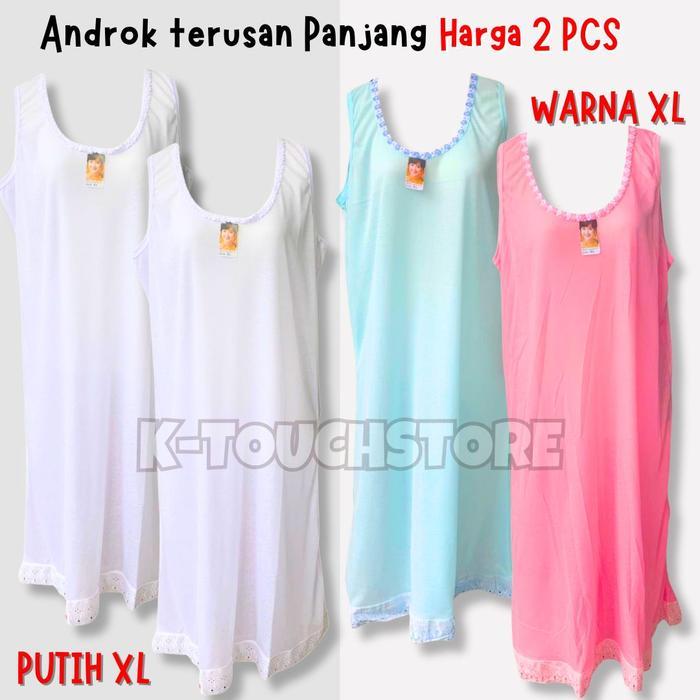 ( 1Pcs ) Dalaman Terusan Gamis Rosita /Undrok Dalaman Panjang Katun