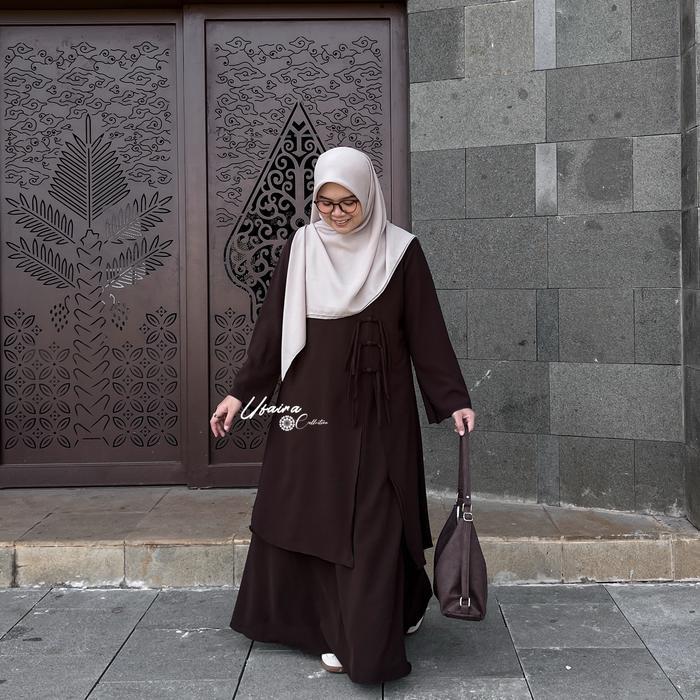 Ufaira Collection ~ One Set Jea Cheongsam Rok Dan Tunik Muslimah One Set Sabrina ~ Stelan Wanita