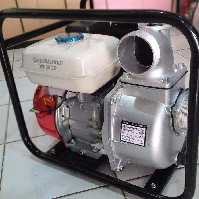 Pompa Sawah Irigasi Alkon 3 Inch General Power WP30CX CX200 6.5 HP Emboss Timbul Original