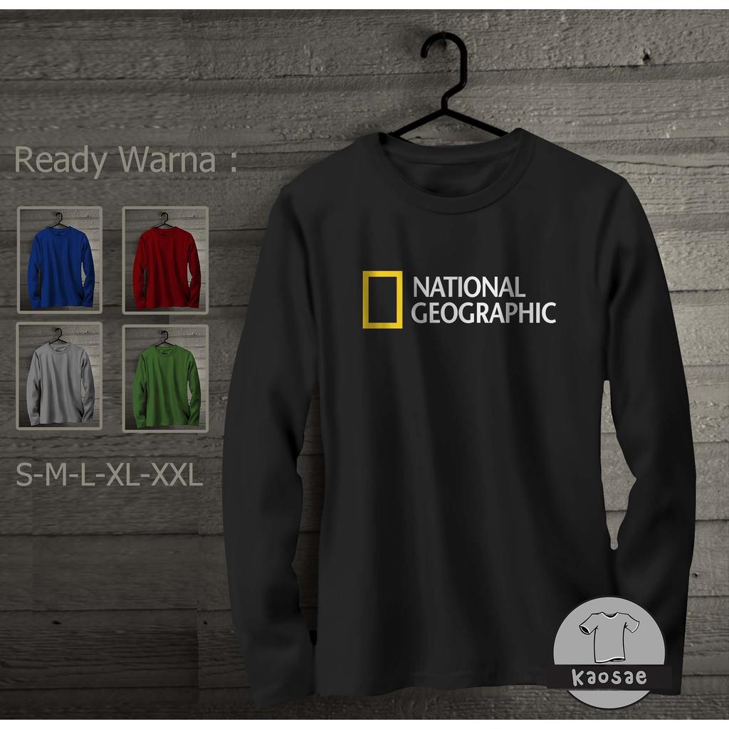 Kaos National Geographic Tangan Panjang Kaos Distro