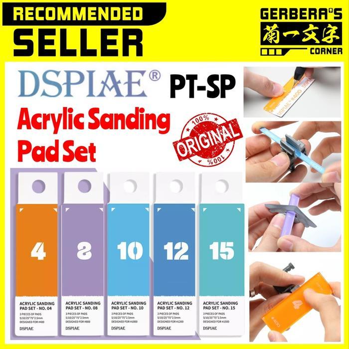 Duffytoys Dspiae Acrylic Sanding Pad Set Pt-Sp Sanding Stick Adhesive Sandpaper