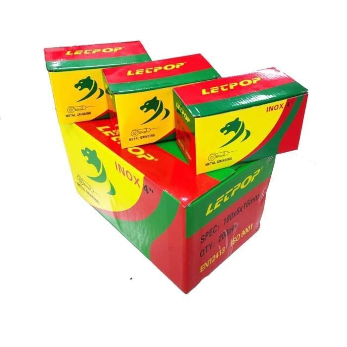 Batu Gerinda Asah 4 in 4x 6mm Mata Gurinda Poles Grinding Besi Lecpop