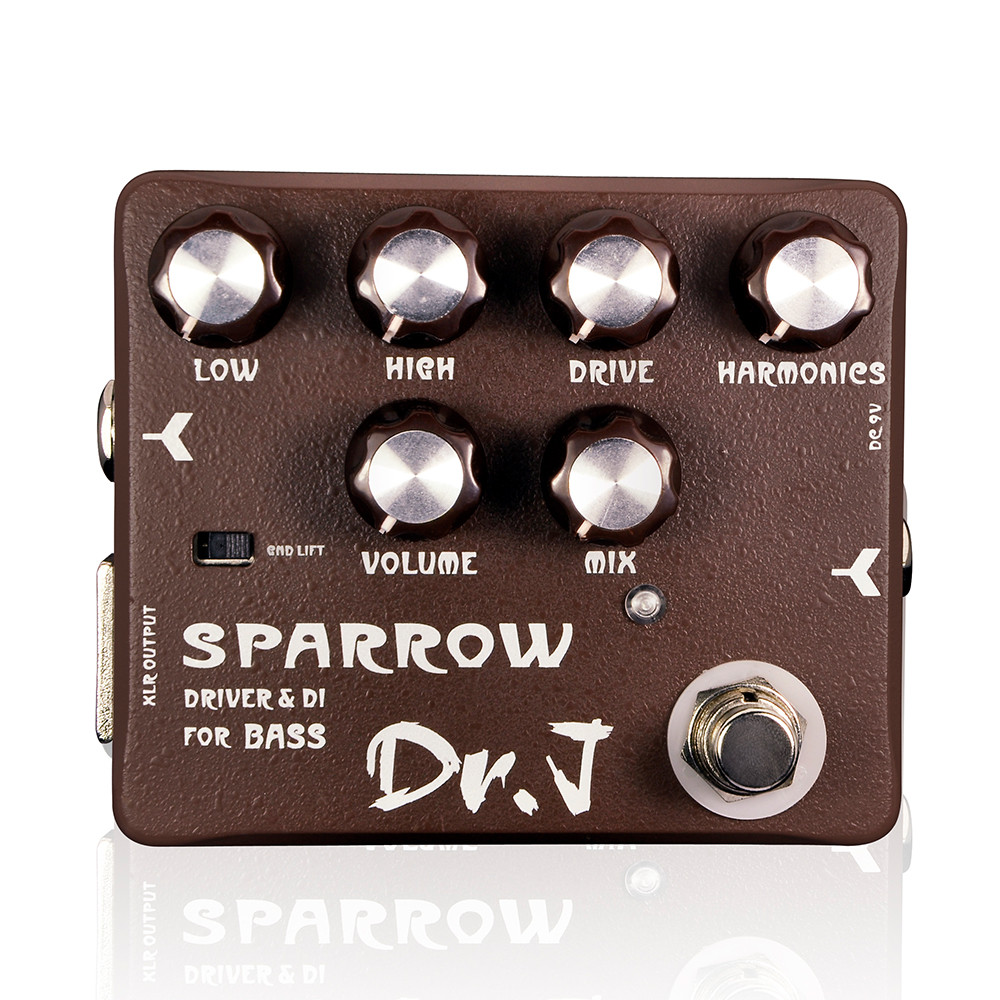 JOYO Dr. J Series D53 Bass Guitar Effect Pedal Classic Tube Bass Amplifier Driven & DI Effect Bass