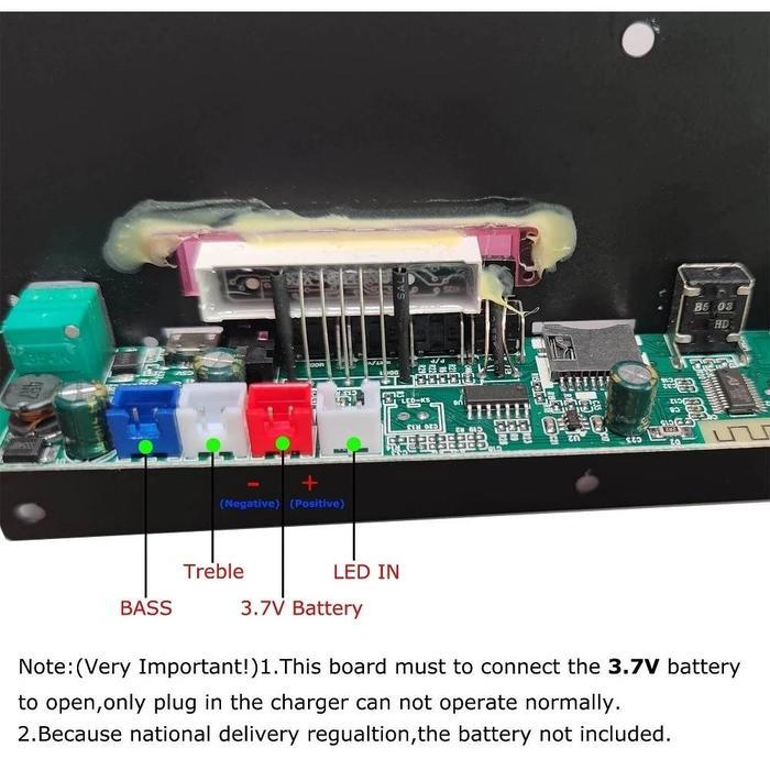 Papan Amplifier Mp3 Audio Mobil 3.7V 7.4V Papan Decoder Karaoke Amplifier Redy Stok