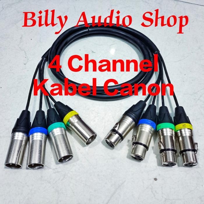 Kabel Snake 4 Channel Kabel Makita Canon Xlr Male To Female Panjang Kabel 50Cm - 3 Meter Siap Pakai