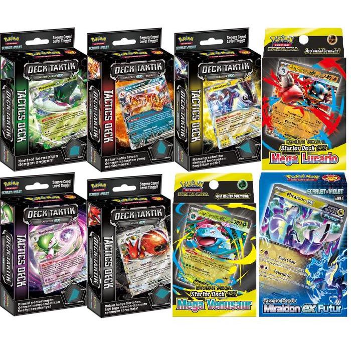 PROMO Kartu Pokemon Starter Deck Ganda Mega Lucario Mega Venusaur