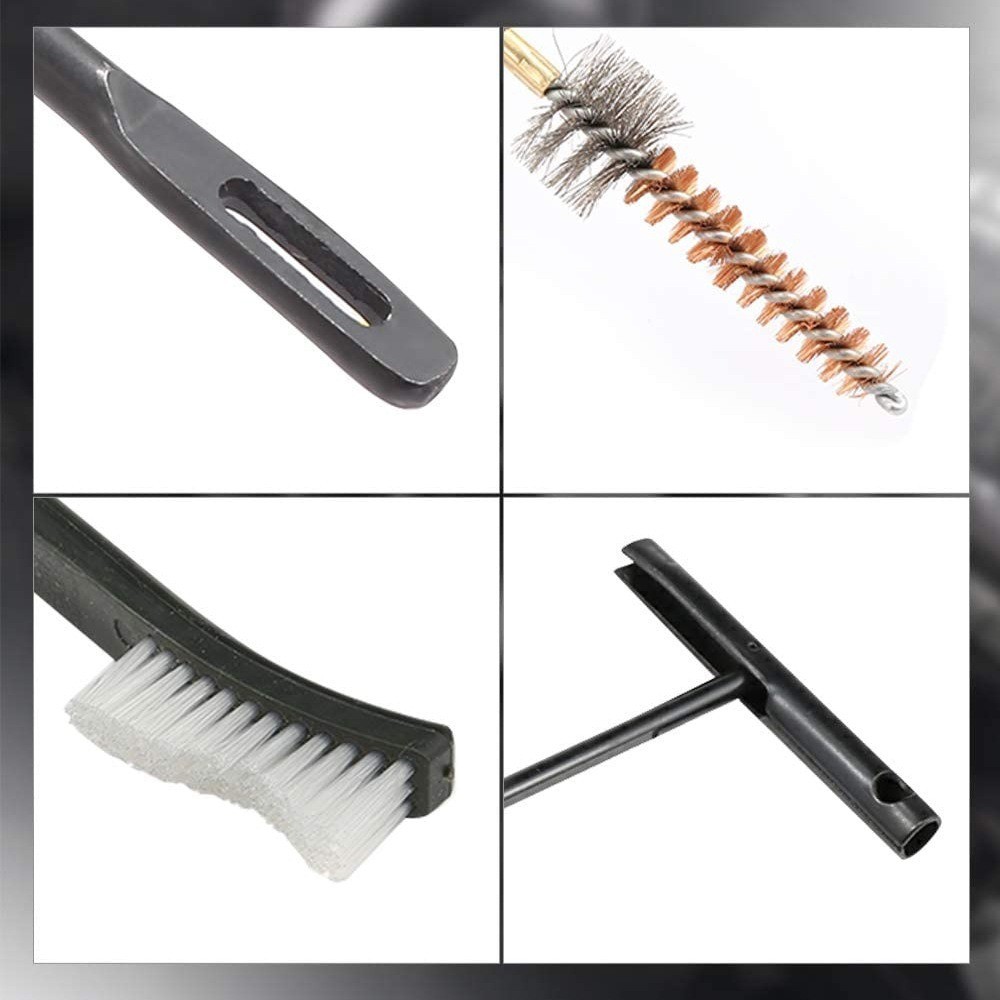 10PCS/Pack AR15 M16 M4 Gun Brushes Cleaning Kit Airsoft Pistol Cleanner 5.56mm .223 22LR .22