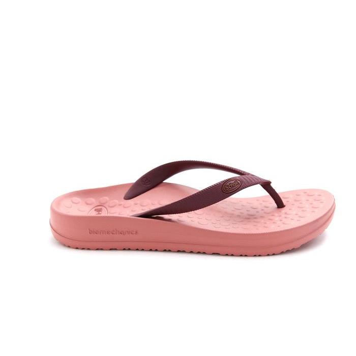 Scholl Biom Spectrum Wine Salmon Sandal Wanita Size 36-40 Women Sandals Karet #Gratisongkir