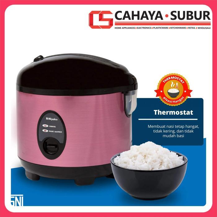 Rice Cooker Miyako 508-Sbc 1,8L Panci Nanoal Pfoa Free Food Grade Thermostat Magicom Mejikom Sni