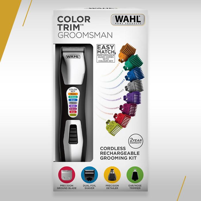 Wahl Color Trim Groomsman - Home Grooming, Alat Pencukur Kumis Dan Jenggot, Mesin Pemotong Kumis Dan