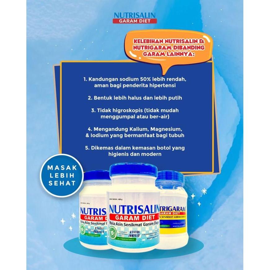 Garam Sehat Nutrisalin 400 Gram Terlaris