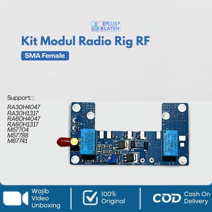 Kit Modul Boster Radio HT RF Amplifier Circuit PCB Walkie Talkie DIY SMA Female