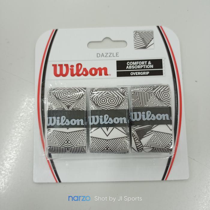 ORIGINAL Grip Raket Badminton Bulutangkis Tenis Tennis Squash Wilson Dazzle isi 3 Tipis Overgrip
