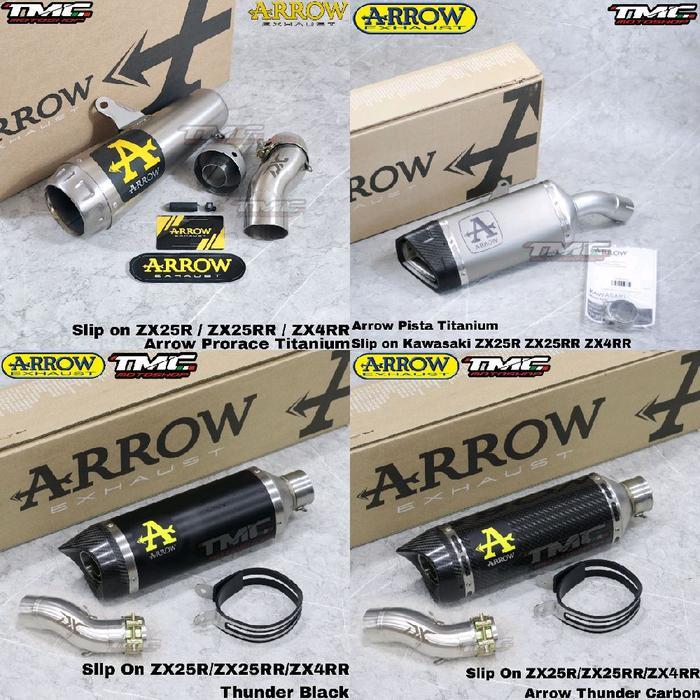 Knalpot slip on ZX25 ZX25R ZX25RR ZX4RR Arrow Thunder ProRace Pista