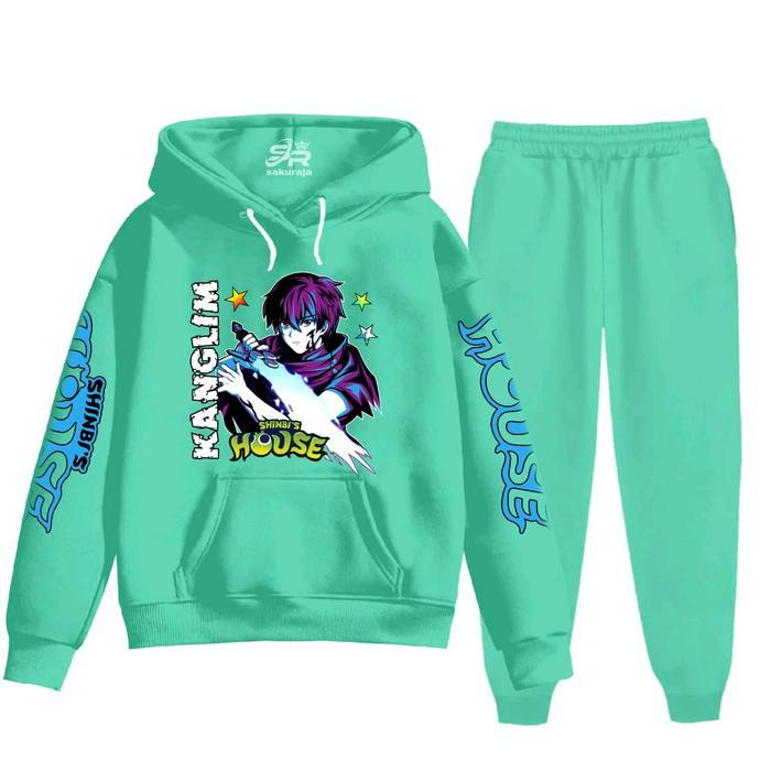 Best Seller Setelan Hoodie Anak Motif Karakter Kanglim Shinbi House - Usia 3-17 Tahun (Baju Fashion)