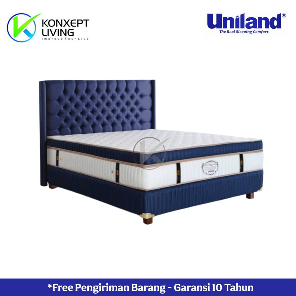 Uniland Springbed Platinum Plushtop Sandaran Manila Ukuran 140x200 Fullset